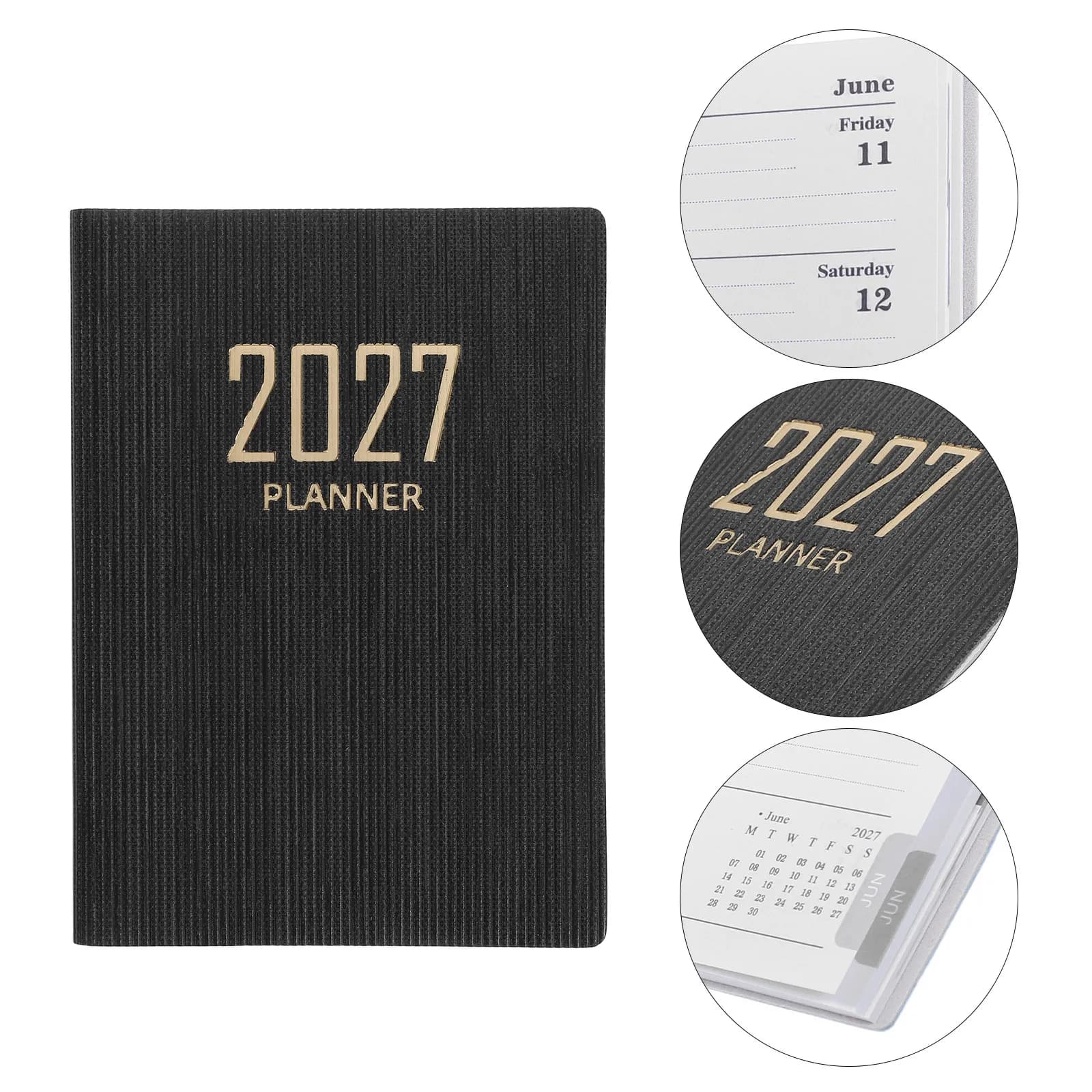 2027 Daily Planner A7 Pocket Size Notebook Organizer Student Teacher Schedule Journal School Office Work Travel Mini Agenda