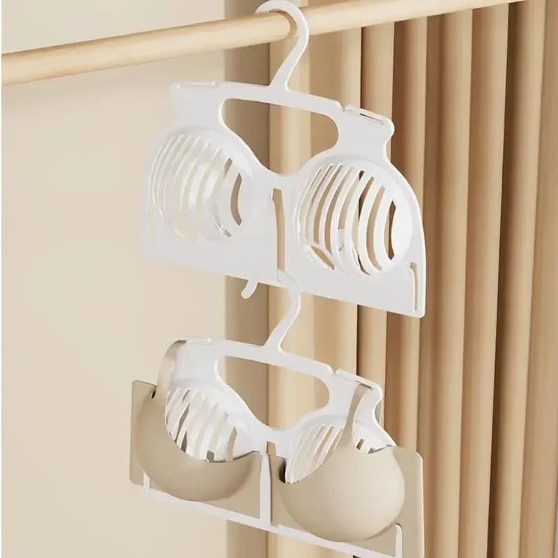 2 pieces exhibitors for bras hangers stackable saver space clothes racks for underwear for bedroom store closet dressing bra