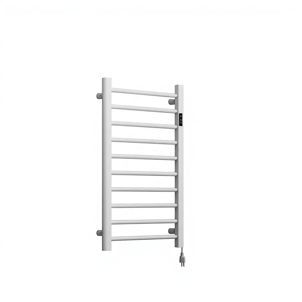 Modello 3D ad alta efficienza energetica Progettato portasciugamani riscaldato elettrico autoportante Moderno 4 barre Logo 3 anni 220 V lucido delicato