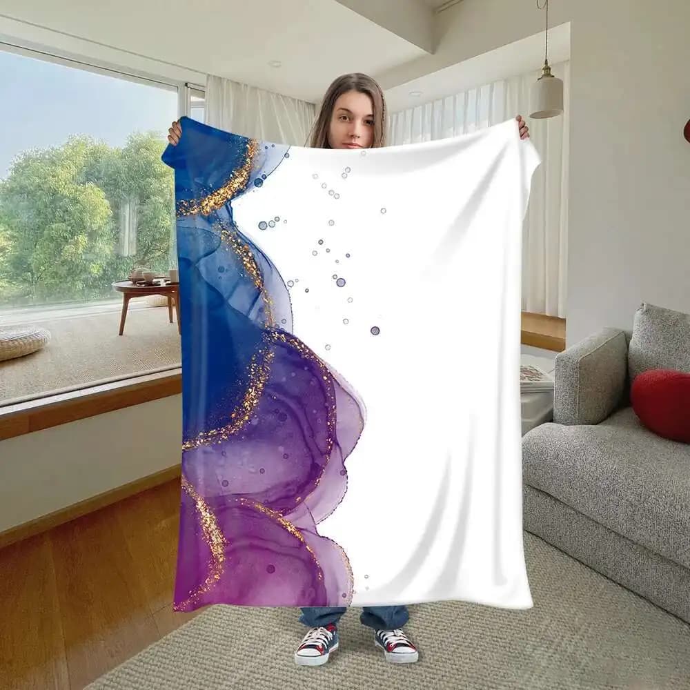 Custom blankets for camping on the Nordic snow, home furnishings, bed linen, leisure sofas, flannel blankets