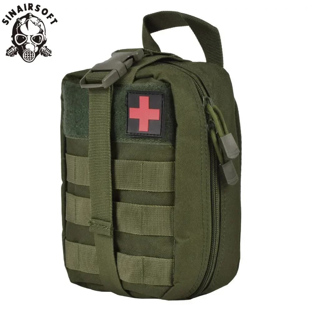 SINAIRSOFT Molle Kit di pronto soccorso tattico Emergenza Caccia esterna Auto Strumento di sopravvivenza di campeggio di emergenza Borsa EDC