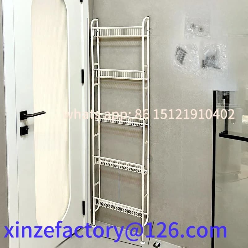 Porta della cucina personalizzabile Ba Ra Frie Dispositivo di archiviazione laterale Home Multistrato Organizzatore stretto Elf Batoom Porta carta igienica