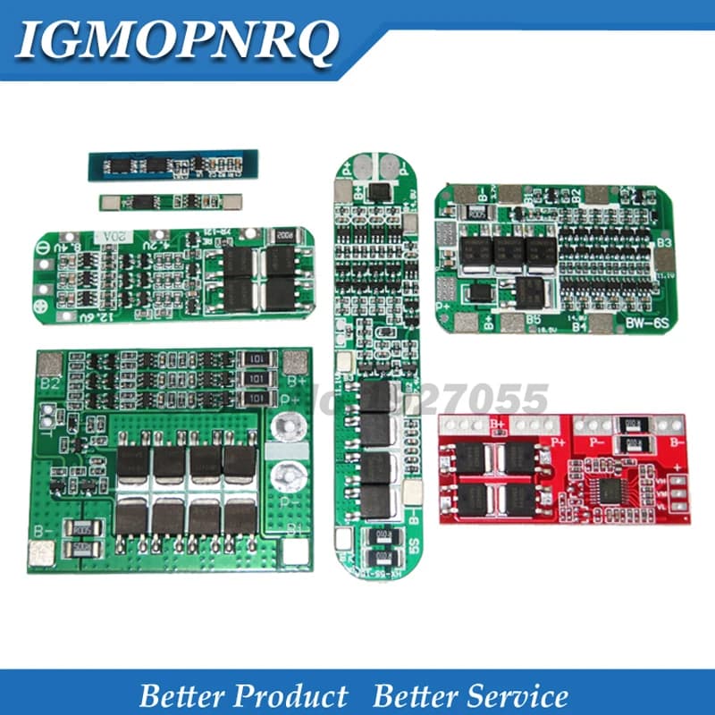 1S 2S 3S 4S 5S 6S 3A 15A 20A 30A batteria agli ioni di litio 18650 caricabatterie PCB BMS scheda di protezione per modulo cella Lipo motore trapano