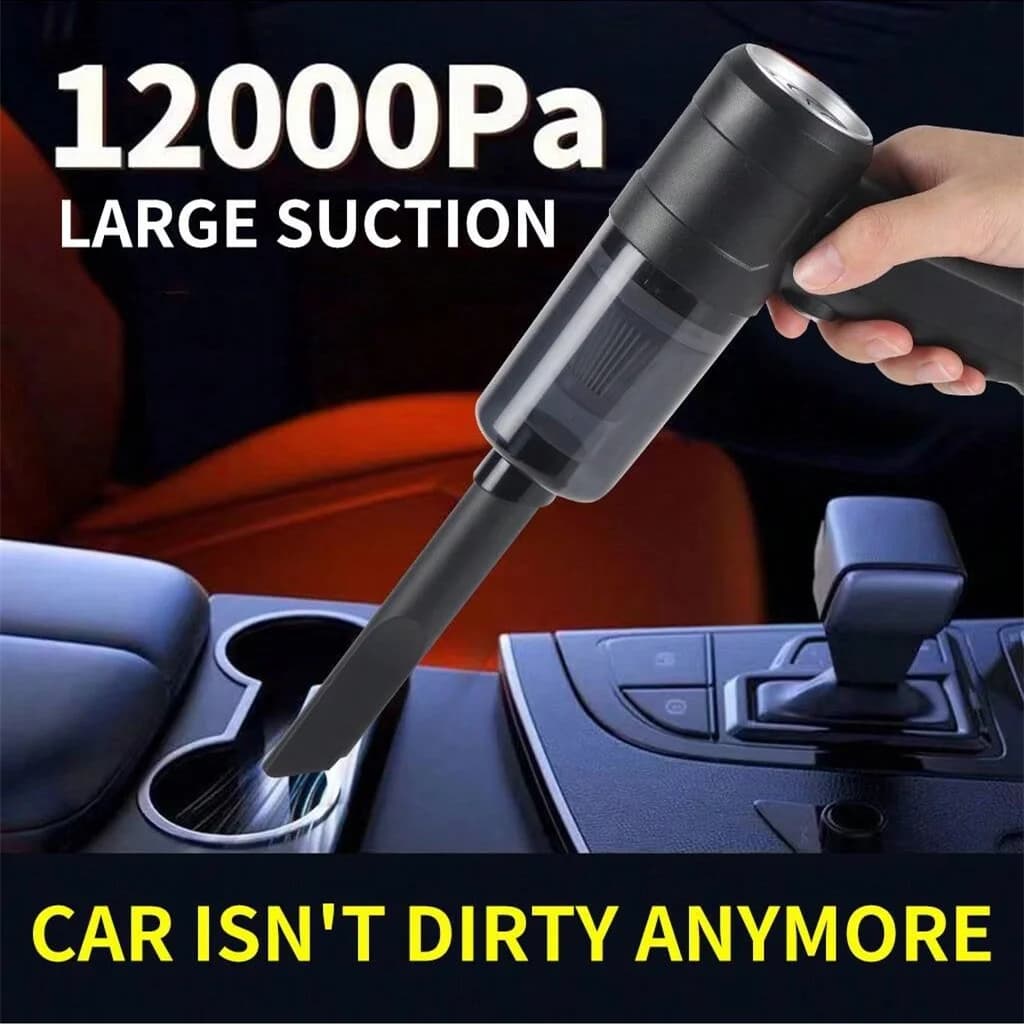 Aspirapolvere per auto 12KPA Aspirapolvere portatile con aspirazione potente, accessori per auto portatili ricaricabili per pulire peli di animali domestici, polvere