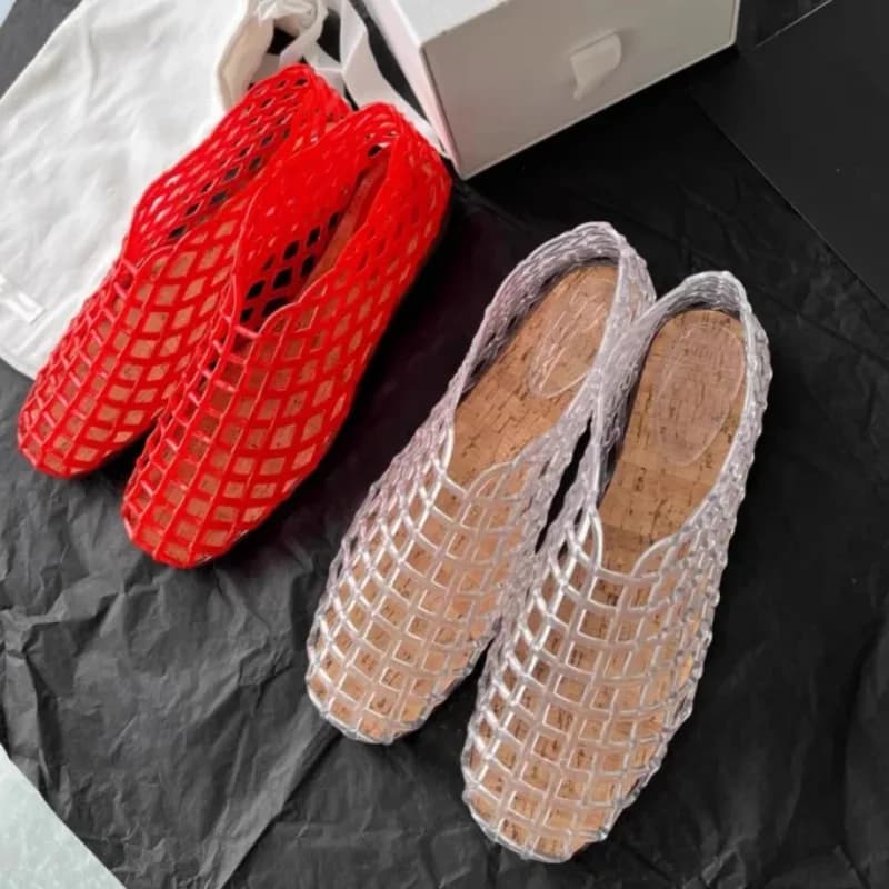 Capispalla estivo Pantofole casual da donna Scarpe firmate di lusso da donna Scarpe basse cave traspiranti Sandali da donna De Mujer