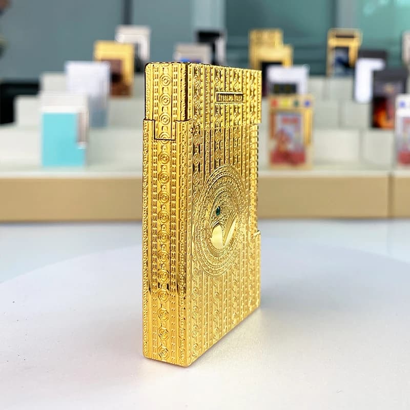 Langsheng Customizable Pure Copper Lighter High-end Steel Sound Mola Vintage Inflatable Gift for boyfriend