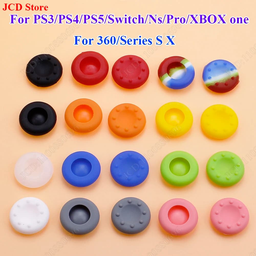 10pcs Joystick analogico in Silicone Thumb Stick Grip Cap per PS2 PS3 PS4 PS5 Xbox One Xbox 360 Xbox Series X Switch Pro Controller