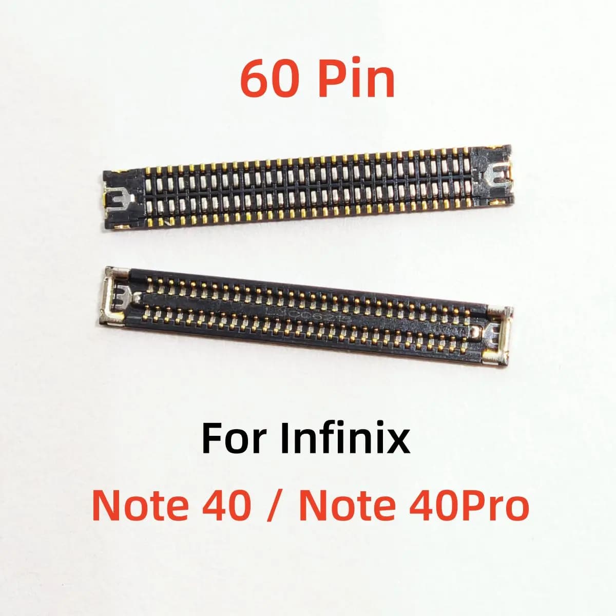 5-10pcs USB Charger Charging Dock Port FPC Connector For Infinix Note 40 / Note40 Pro Plug On Board 60 Pin