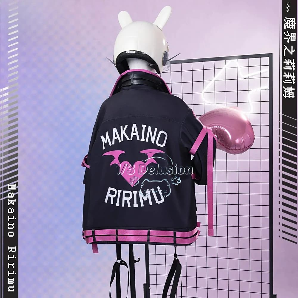 NIJISANJI Makaino Ririmu Cosplay Costume Universe Theme Concept Outfit Jacket Skirt Full Set Halloween Uniform Suits Clothes