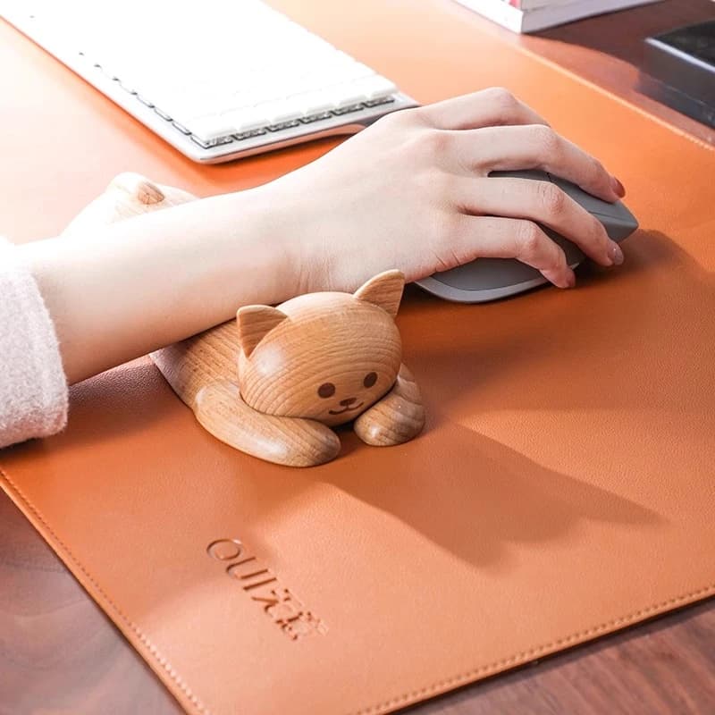 Cartoon simpatico gatto a forma di mouse pad protezione per il polso mouse da ufficio poggiapolsi studio computer mouse poggiamano decorazione del desktop ornamento