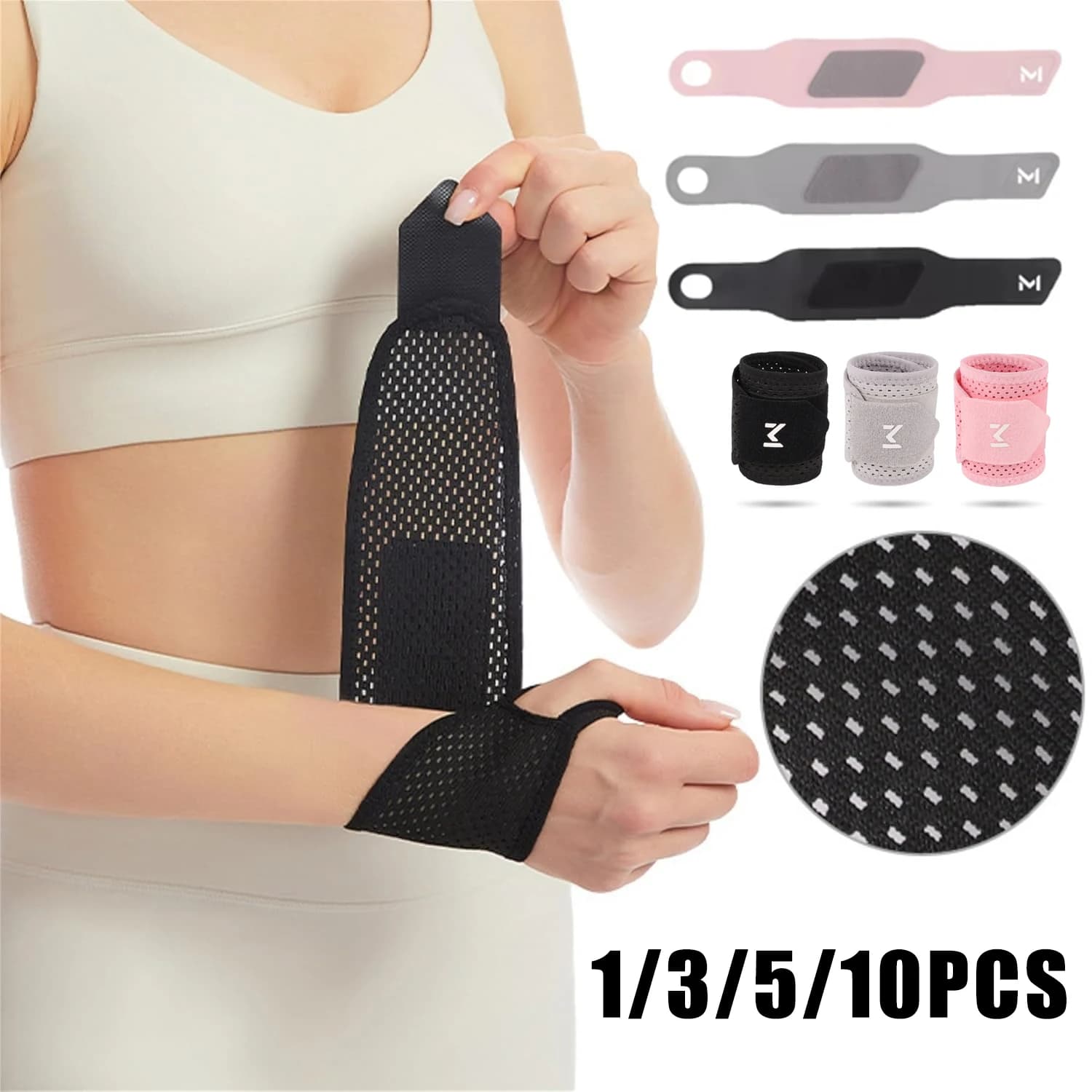 Stabilizzatore articolare di compressione per tutore di supporto per polso atletico per allenamenti in palestra di basket Prevenzione distorsione Protezione guaina tendine