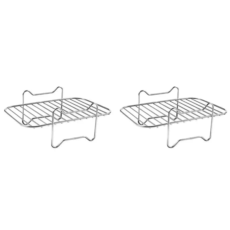 B83B-2X Air Fryer Rack For Double Basket Air Fryers, Dehydrator Rack For Ninja Foodi DZ201 DZ401 Air Fryer Accessories