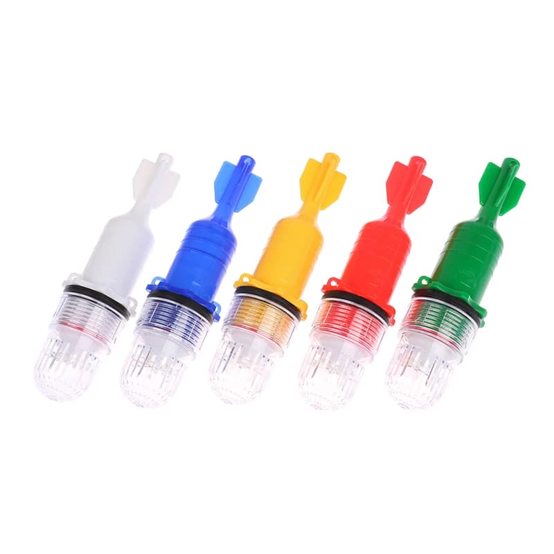 Luce da Pesca Subacquea 1 Pezzo, Faro Segnalatore per Rete, Luce Indicatrice, Lampada Lampeggiante per Trovare Pesci, Lampada a Doppio Flash