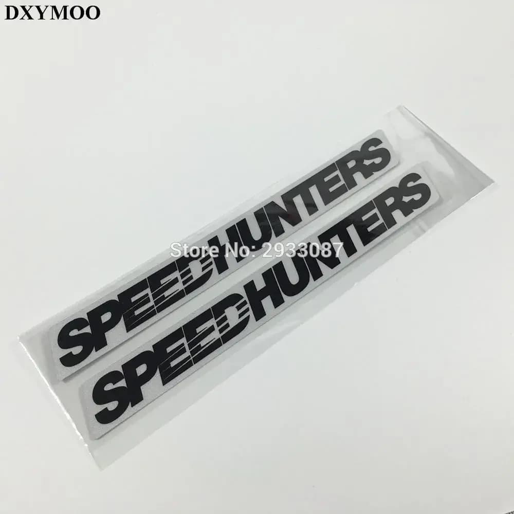 1 pair of car styling reflective bike helmet motorcycle decals bike vinyl tape for SH Speedhunters 18x2 cm