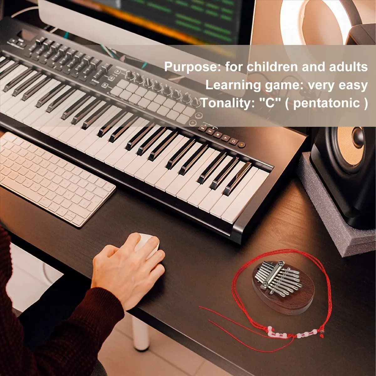New Arrival Fashion Mini Kalimba 8 Keys Thumb Piano Great Sound Finger Keyboard Musical Instrument