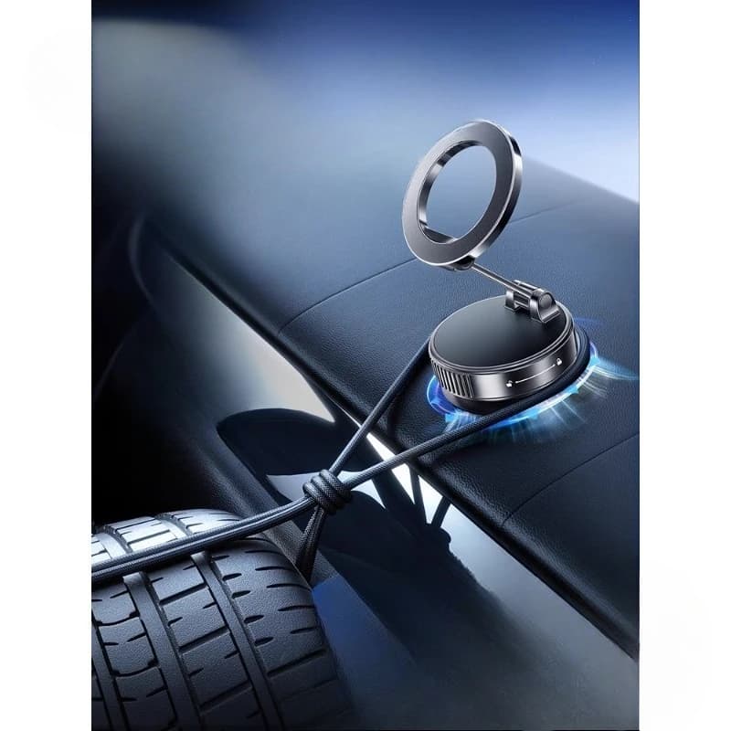 Supporto magnetico per telefono cellulare per auto ad adsorbimento del vuoto, supporto per telefono cellulare per navigazione per auto a ventosa