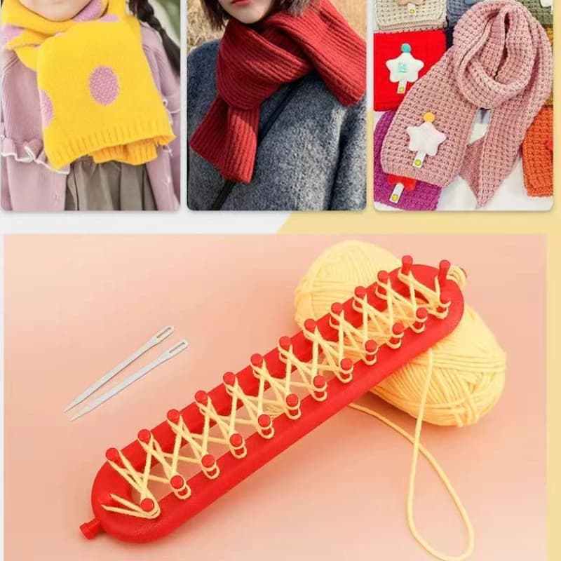 Rectangle Round Knitting Loom - DIY Handmade Craft Tool for Scarf, Sweater, Hat, Shawl | Weaving Braiding Machine For Winter Hat