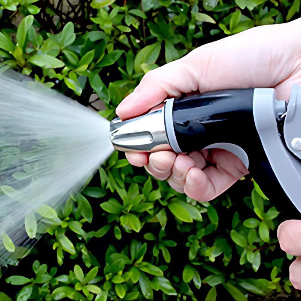 Tubo da Giardino Retrattile con Ugello a Molla, Ugello per Lavaggio Auto ad Alta Pressione con Impugnatura Antiscivolo per Lavaggio Auto e Uso Esterno