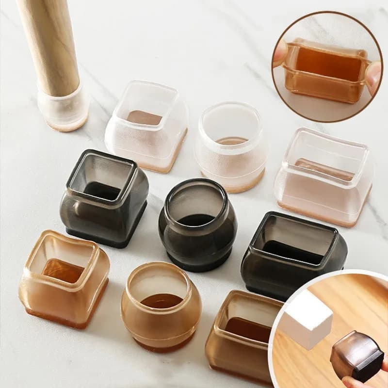 16 pezzi gambe per sedie in silicone cuscini divano piedini di livellamento antiscivolo tappetino per mobili cuscinetti antirumore protezioni per pavimenti in legno tappetino decorazioni per la casa