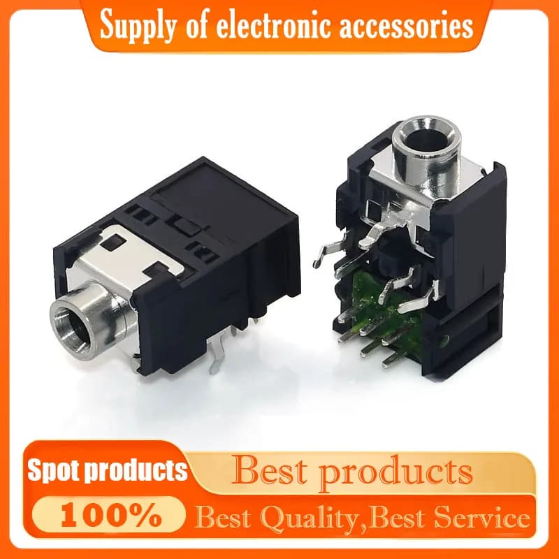 PJ-306B Presa per cuffie PJ3.5 supporto audio da palco per microfono Dispositivo intelligente Presa audio 11 pin