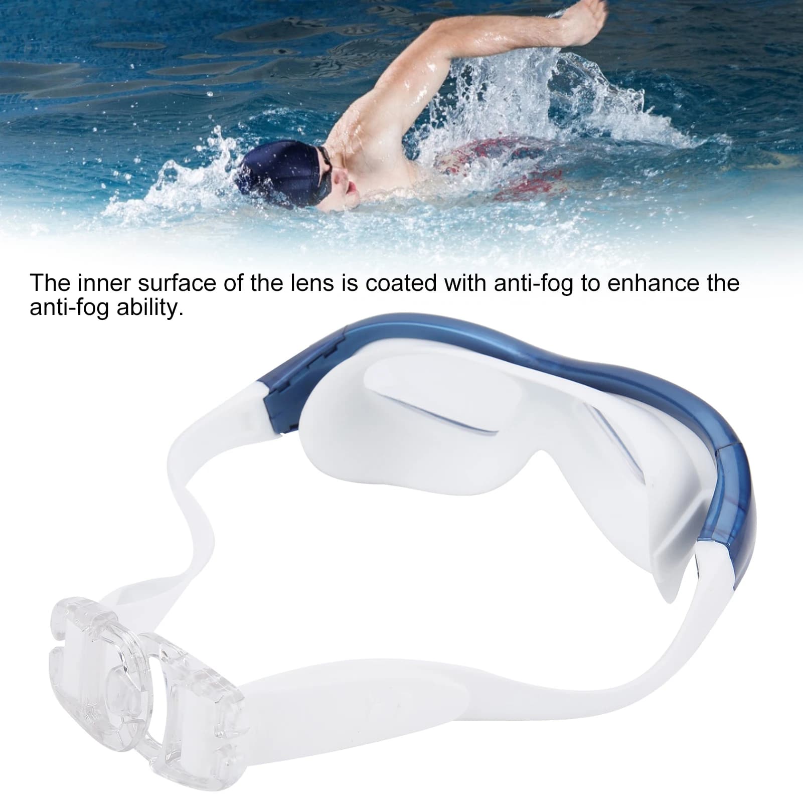 Adult Swimming Goggles Adult Swimming Goggles AntiFog Lens UV No Leaking Electroplating Swim Glasses Swimming Goggles