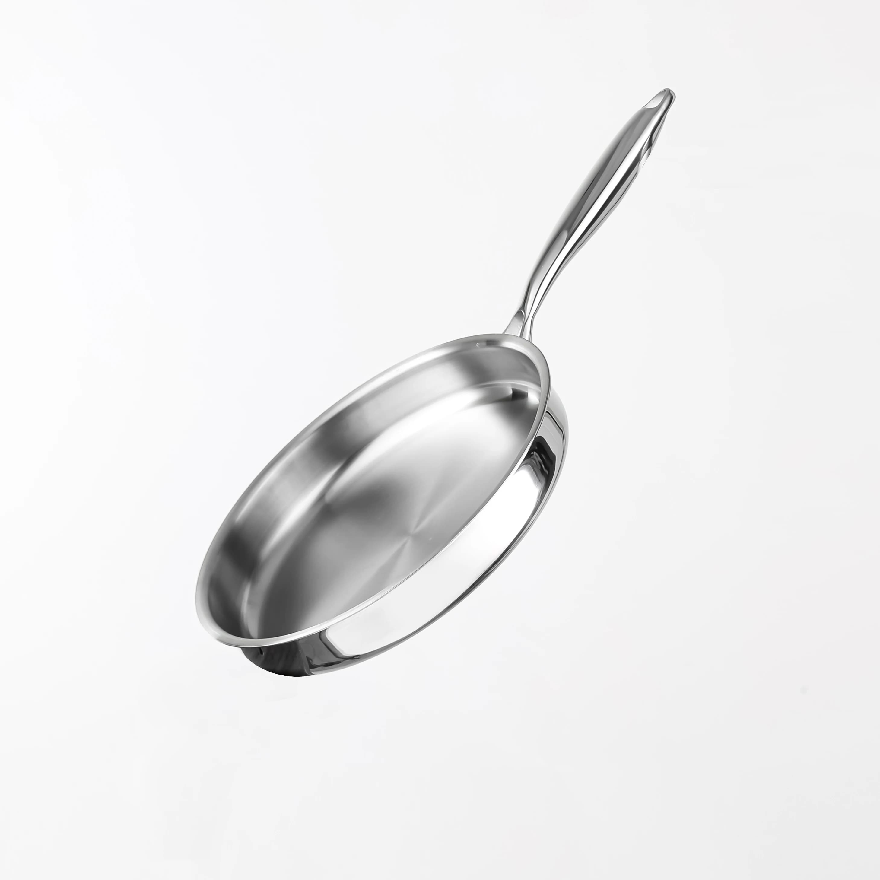 Triplely Titanium non-stick hammerboard Hybrid non-stick pan for titanium stainless steel steaks