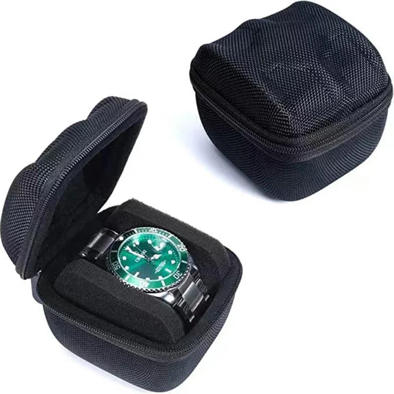 Nuovo stile orologio custodia da viaggio scatola di immagazzinaggio EVA protezione per orologi custodia rigida per gioielli portatile con cuscino per orologi da polso regalo