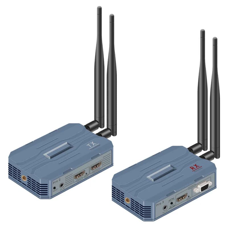 4k high-definition wireless extender 250m screen adapter supports 1 transmitter multiple radio video screen projectors