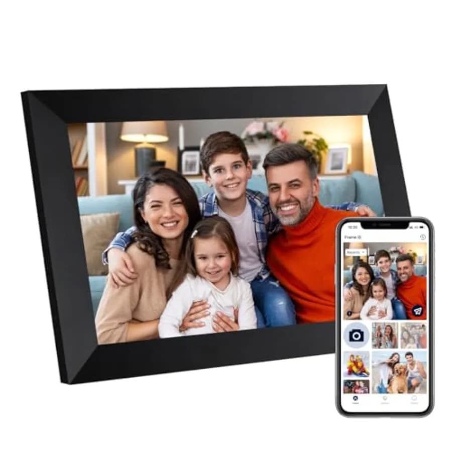 Digital Picture Frame IPS HD Touch Screen WiFi Smart Digital Photo Frame with 32GB Storage Auto-Rotate Easy Setup to Share Phot