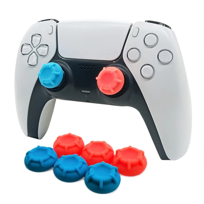 Manopole per pollice con copertura per joystick in silicone morbido per PS4 PS5 Cappucci per stick per console Xbox per accessori di gioco Switch Pro