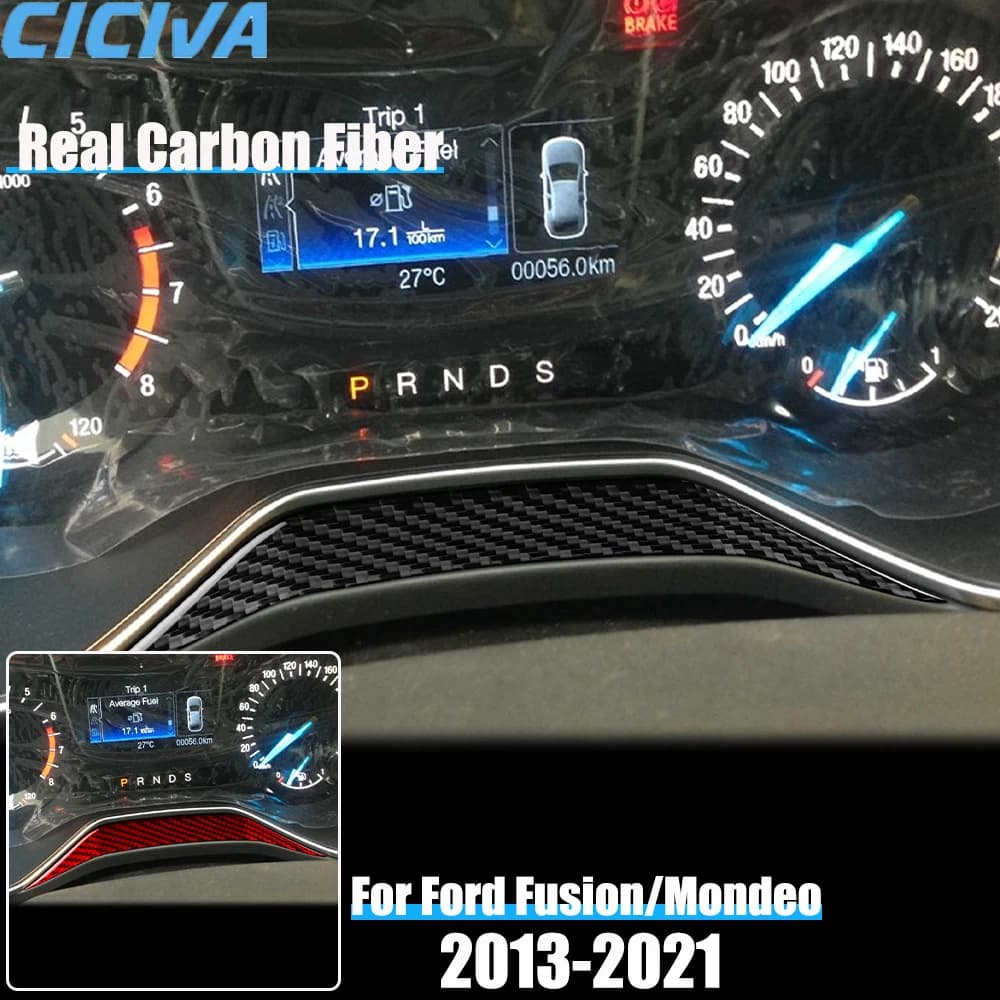 Real Carbon Fiber Accessories Auto Flyer Cover Cover Panel Soft For Ford Fusion/Mondeo 4th Gen 2013- 2021