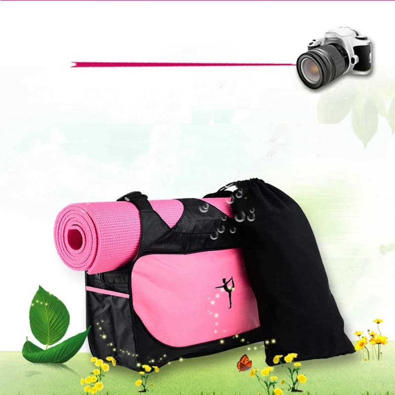 AEF6-Borsa for Yoga, Travel Bag, Large Capacity Yoga Mat Backpack, Gym Bag, Yoga Bag