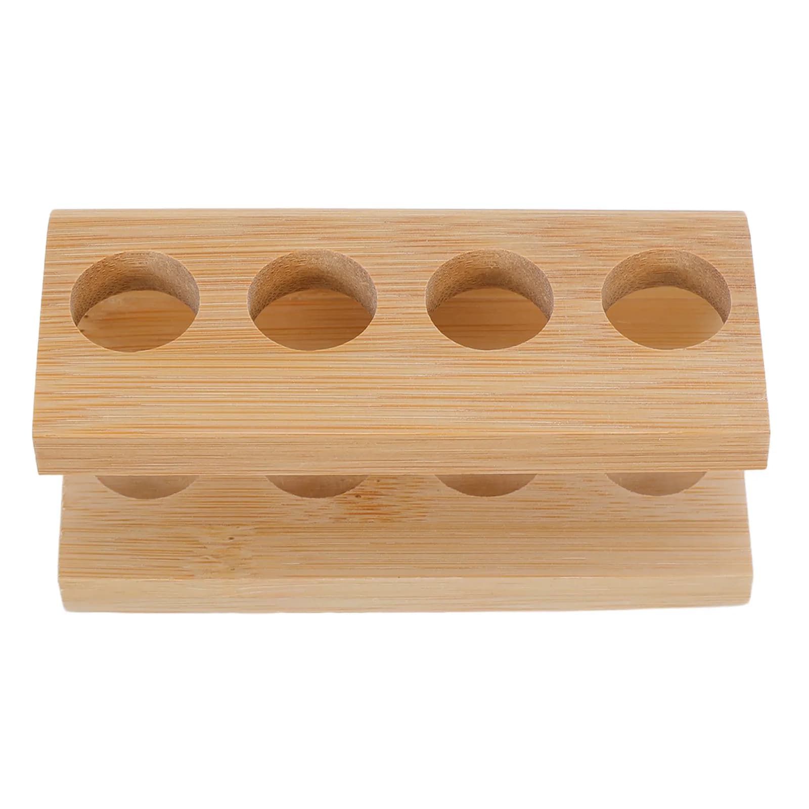 Bamboo Toothbrush Head Holder 4 Slots Electric Tooth Brush Head Organizer Stand Bathroom Shower Countertop Storage