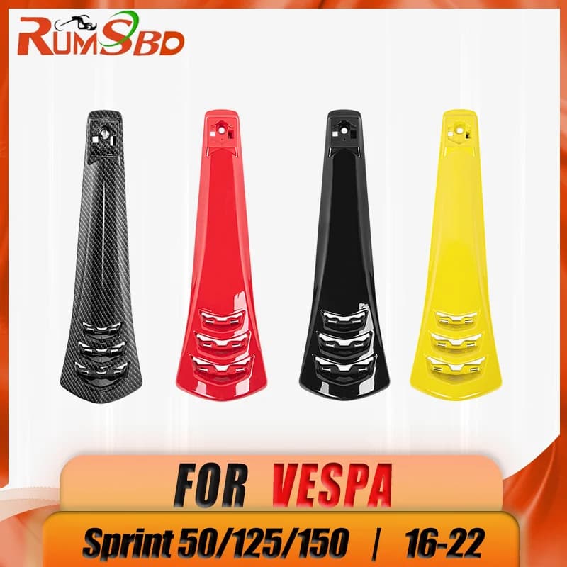 Moto Corno Anteriore Testa Carena per Vespa Sprint125 150 2014-2022 Primavera 50 Decorazione Copertura Cravatta Cintura Airvent Inflow