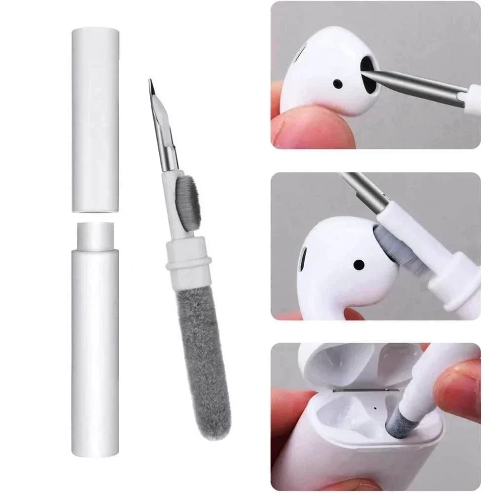 Penna per pulizia auricolari Bluetooth per Airpods Pro 3 2 1 Kit di pulizia Spazzola per cuffie wireless Custodia di ricarica Strumenti per la pulizia