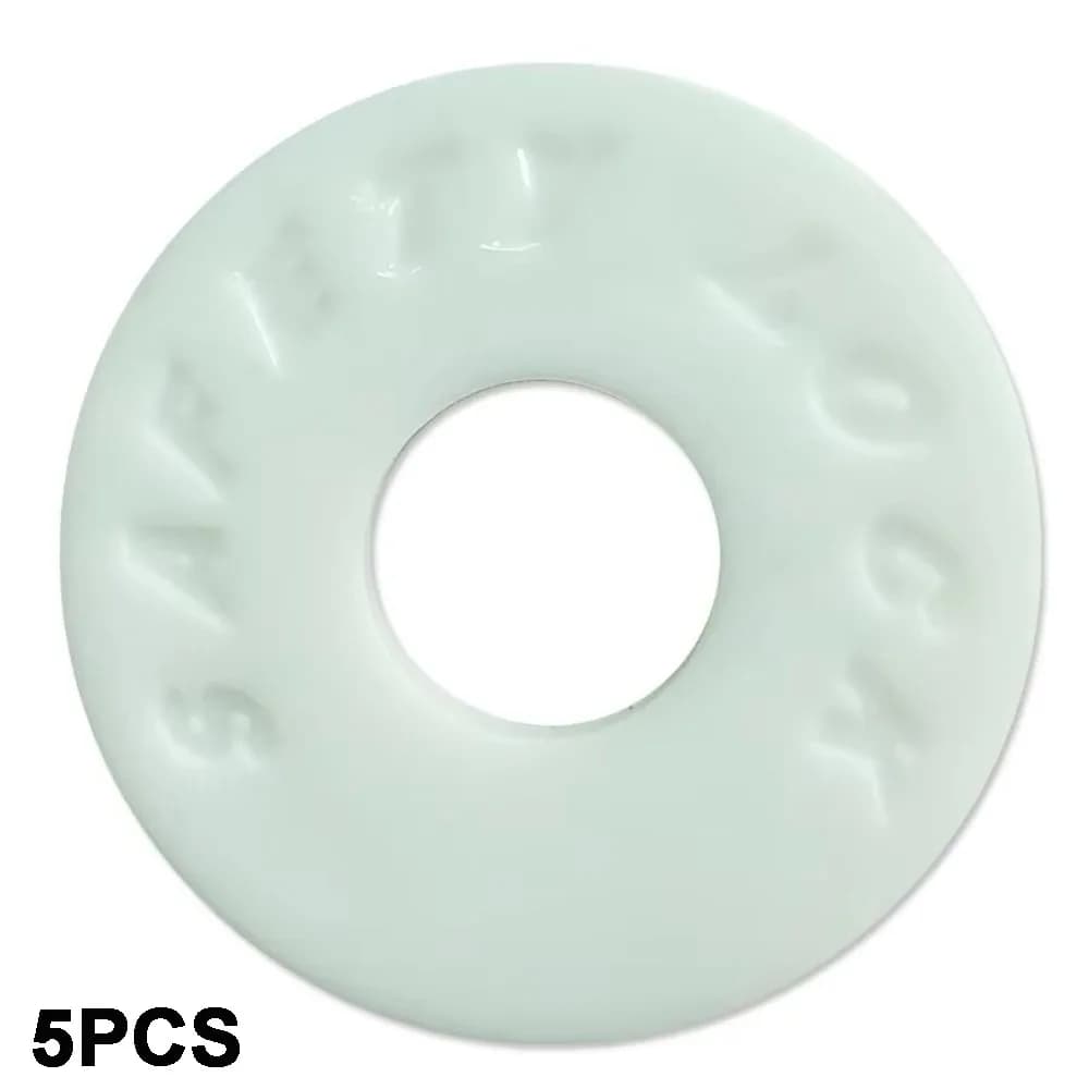 5 pezzi/set materiale in gomma fibbia per tracolla per chitarra chiusura sicura blocchi antiscivolo per tracolla per basso colorato