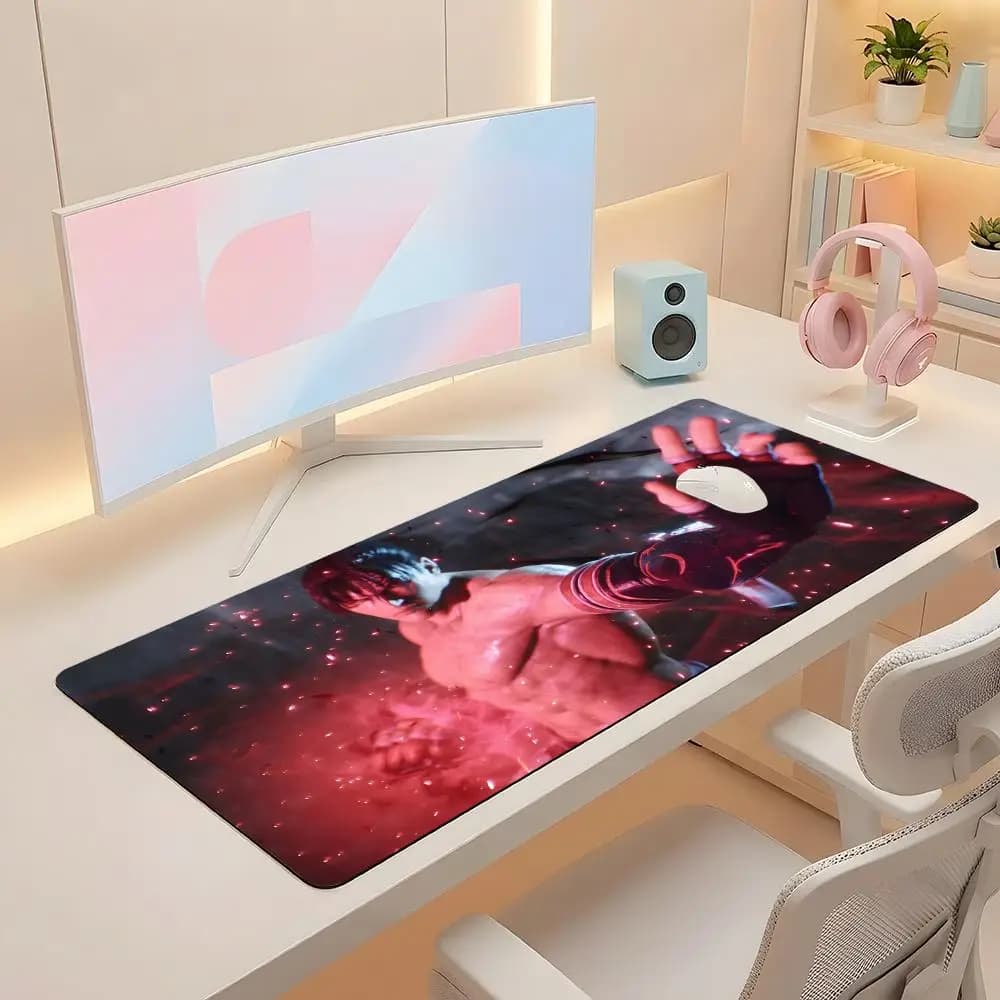 T-tekken cool anime mouse mat, computer accessories, keyboard mat, black mouse mat, corporate mouse mat, game laptop mat