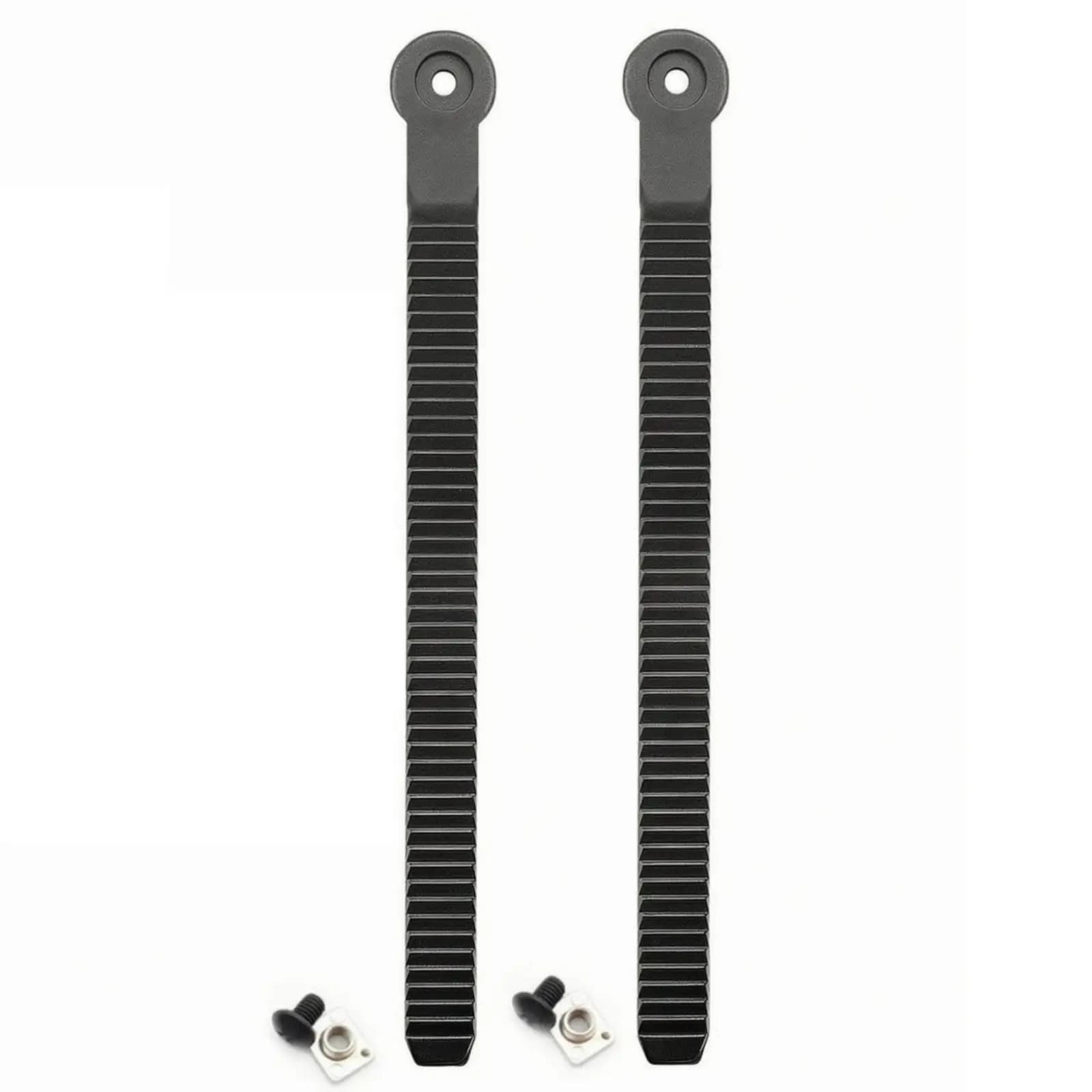 2 Pieces Snowboard Binding Strap Screw-on Hardware Ribbed for Snowboarders