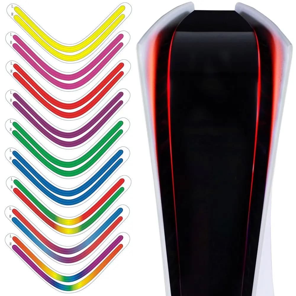 Per PS5 Host Light Bar Rainbow Gradient Sticker decalcomanie autoadesive fai da te LED Lightbar luminoso per playstation5 accessori di gioco