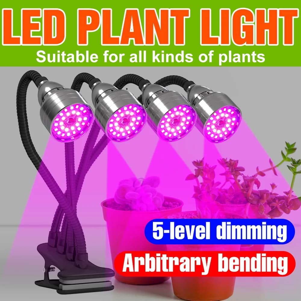 LED Progressive Lights Full Spectrum Flower Seeds Succulent Indoor Growth Box Grow Lamp Plants Filling USB DC5V Lighting