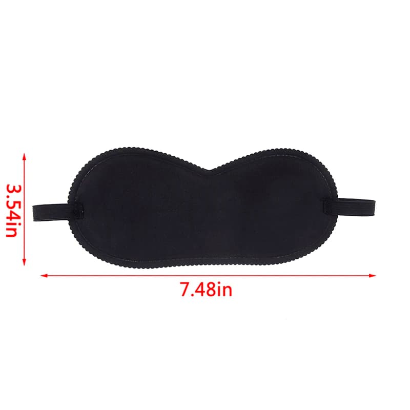 NUOVA OFFERTA 1pz Maschera per Dormire Nera, Maschera Occhi per Dormire, Maschera Nera con Fascia per Occhi per Dormire, Maschera Emotiva per il Sonno
