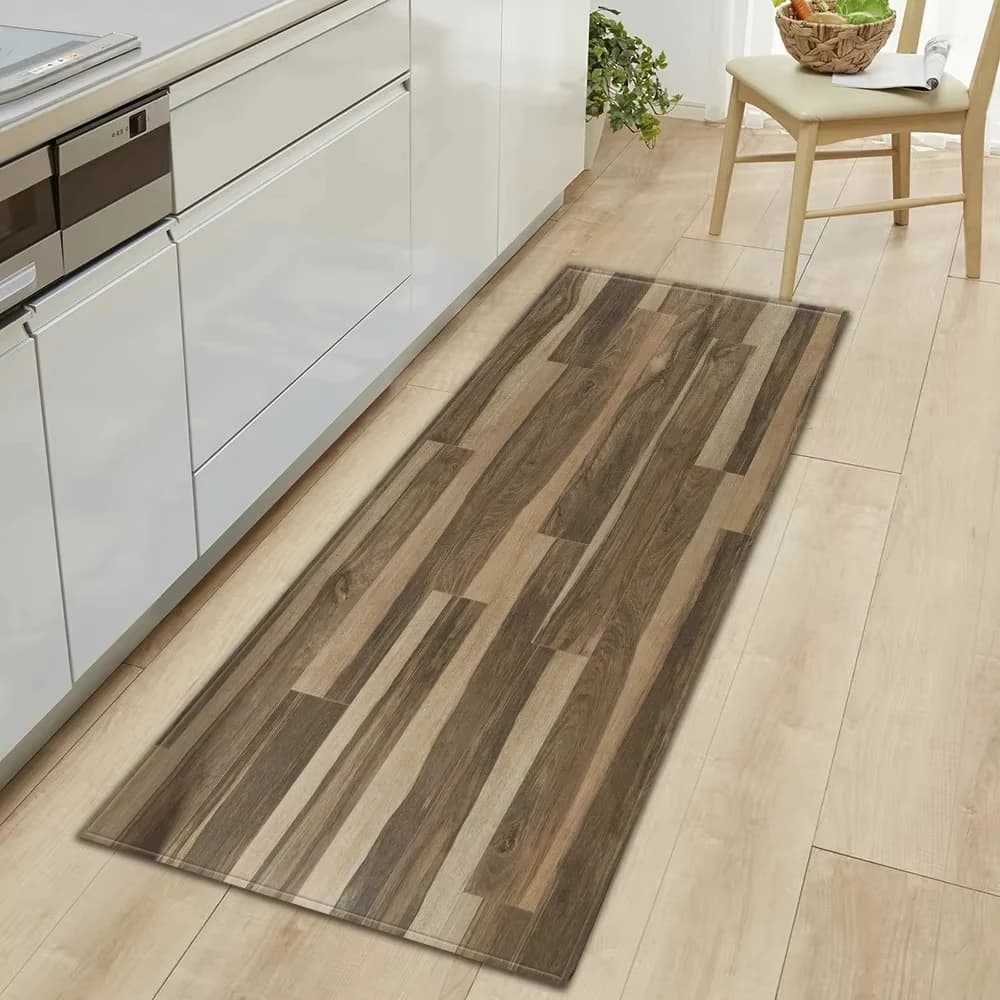 VIKAMA Tappeto geometrico Flanella Cucina Acqua e olio Assorbente Tappeto antiscivolo Bagno Nordic Porta d'ingresso Zerbino, Decorazione della casa