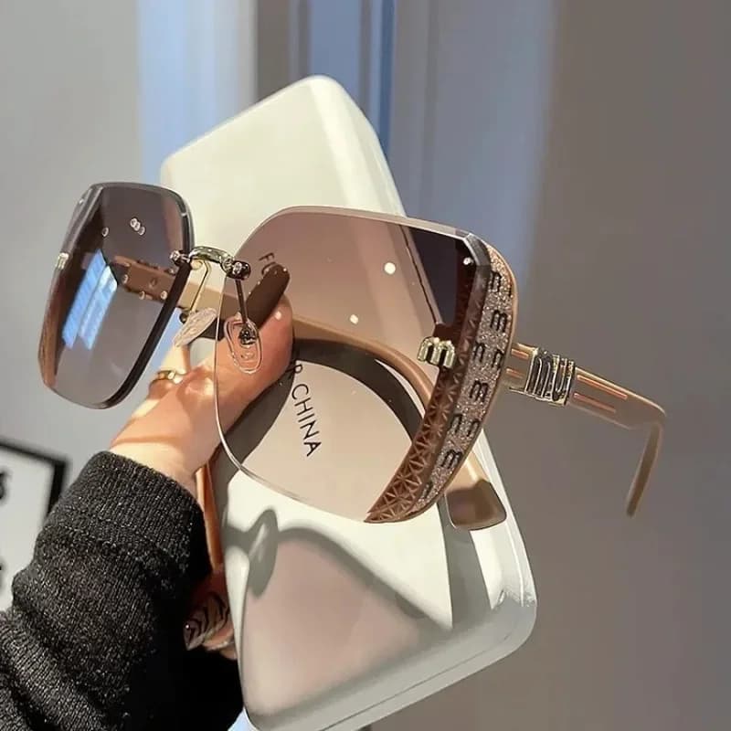 Occhiali da Sole Classici di Moda per Donne, Occhiali di Lusso Glamour per Uomini, Occhiali di Marca Quadrati Eleganti Unisex con Protezione UV400