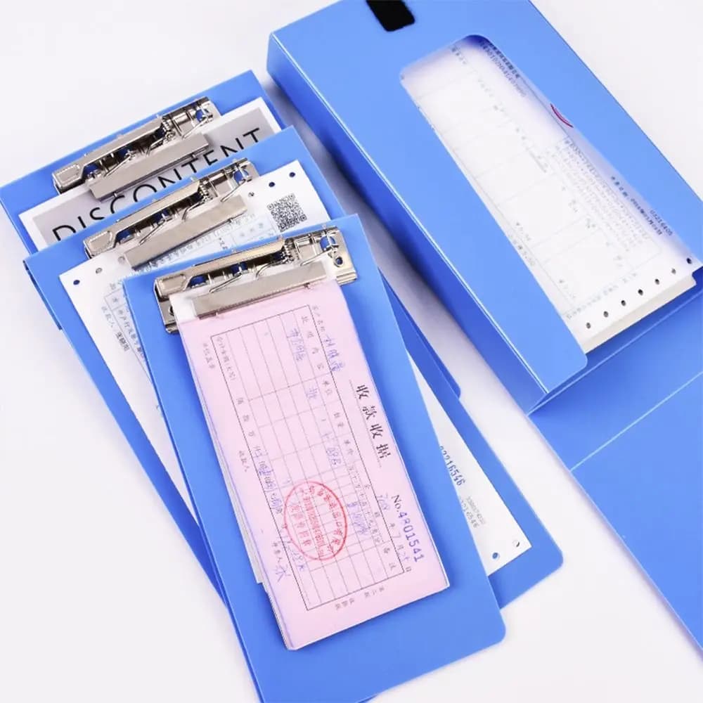 Organizzatore Scuola Ufficio Porta biglietti Portablocco Lavagna Portablocco Scatola di file Custodia Portablocco Cartelle di file di documenti