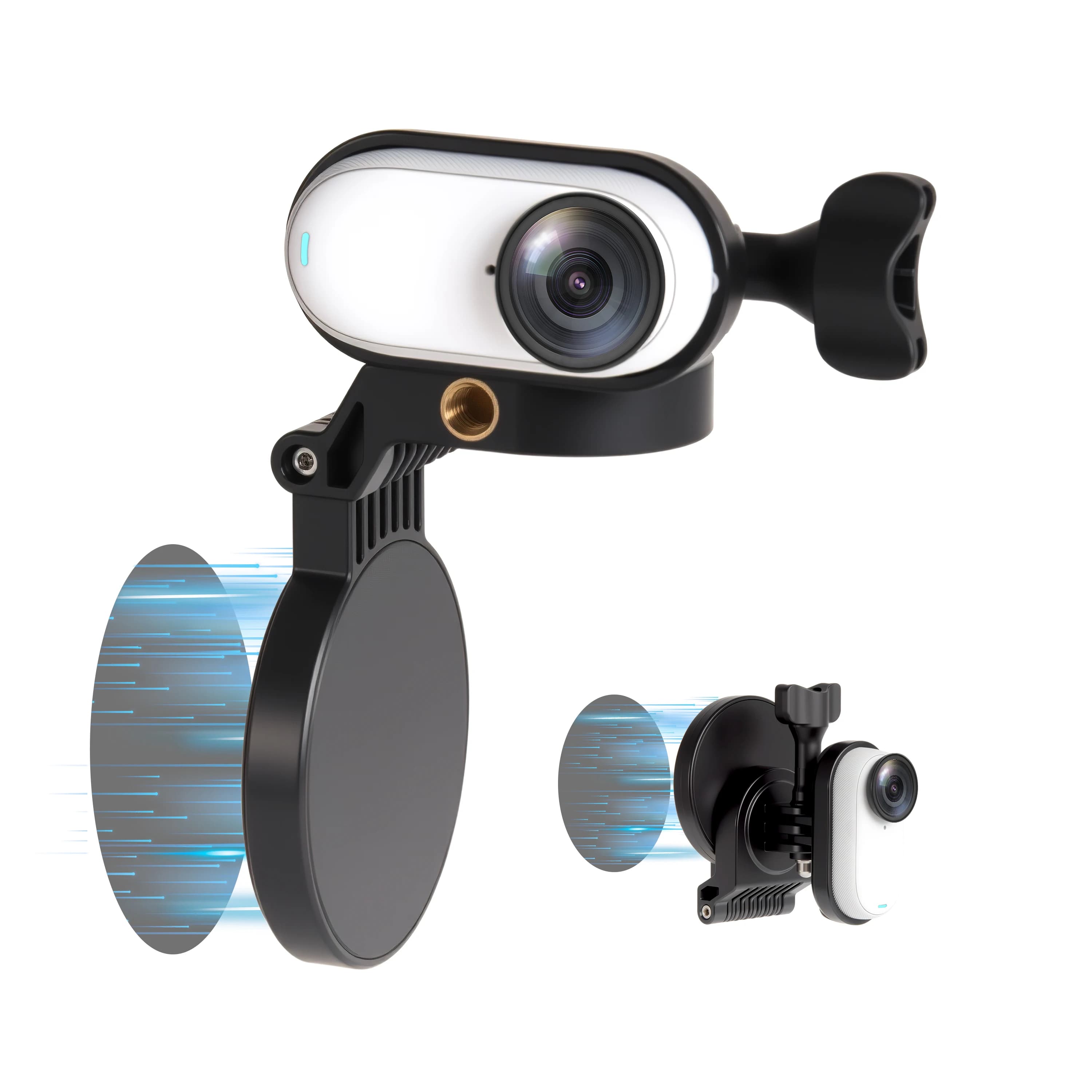 Magnetic Mount for Insta360 Go3/Insta360 Go3s Multifunctional Foldable Tabletop Car Mount Flexible Adjustable Angle Accessories