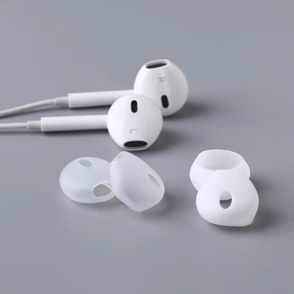 1 paio di custodia per auricolari in Silicone Cover per auricolari antiscivolo tappi per auricolari per iPhone Airpods auricolari per auricolari morbidi