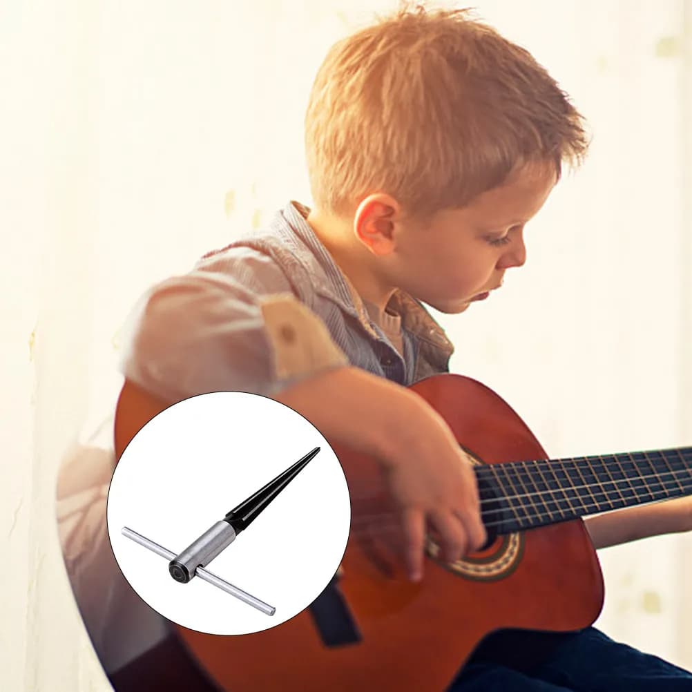 Utensile Professionale per Foratura Ponte Chitarra con Manico in Acciaio a T per Chitarra Folk, Classica e Ukulele