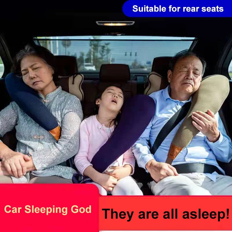 Dio addormentato per auto per cuscino per dormire per bambini, cuscino per il collo universale, cuscino a forma di U per viaggi in auto, creativo