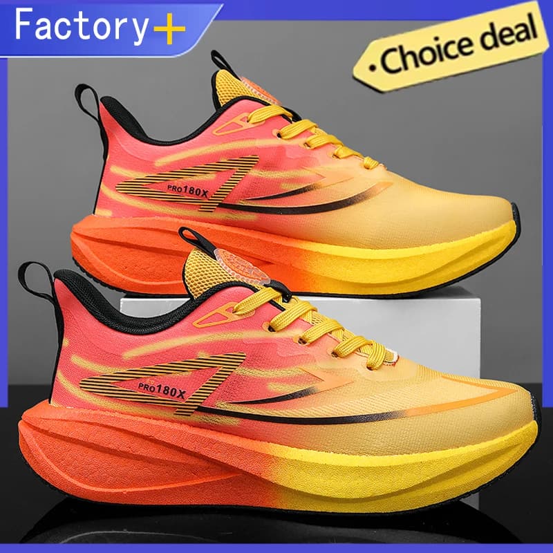 Scarpe da corsa traspiranti Marathon Sports per uomo, leggere, antiscivolo, sportive, di tendenza, casual, da passeggio per uomo.