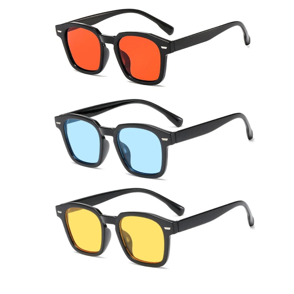 3pcs/set RMM brand high-quality new polygon meter nail square sunglasses Fashion men hip hop glasses retro sunglasses women